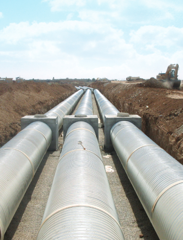 IRAQ VALLEY ERBIL UPVC CHANNEL CONSTRUCTION